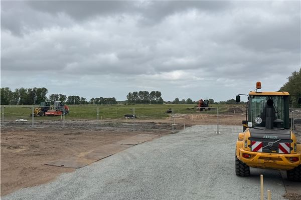 Baustopp in Marienhafe: Verwaltungsgericht stoppt Sportplatz-Bau am Tjücher Moortun Zum Anfang der Arbeiten waren alle noch optimistisch.