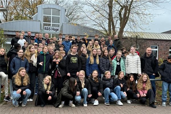 Zum mittlerweile 21. Mal trafen sich Schülerinnen und Schüler aus Norden, Hage, Dornum und dem niederländischen Veendam zum Sportaustausch „Norden-Veendam“. Foto: Stefan Janssen