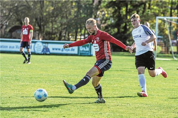 Zweimal erfolgreich. Tizian Goudschaal verschaffte TuRa Marienhafe einen guten Start. Foto: Nina Lehmann